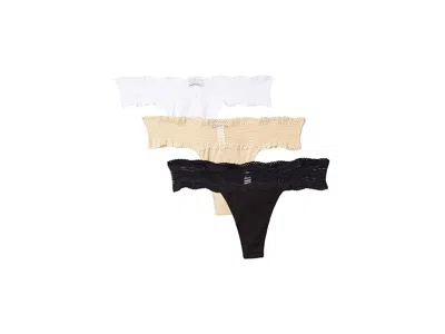 Cosabella Dolce Cotton 3-pack Thong In Multi