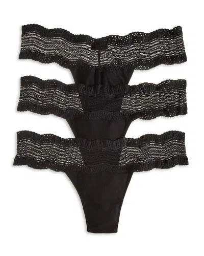 Cosabella Dolce G-strings, Set Of 3 In Black/black/black
