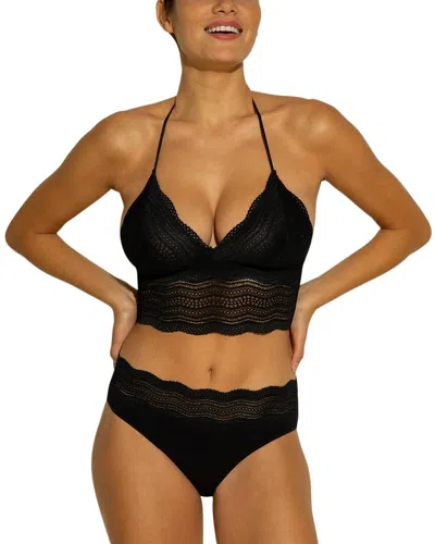 Cosabella Dolce Halter Cropped Cami In Black