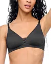 Cosabella Evolution Mesh-inset Soft Bra In Black