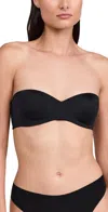 Cosabella Evolution Strapless Bra Black In Black