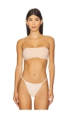 Cosabella Free Cut Bandeau Bra In Neutral