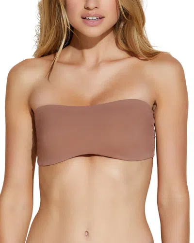Cosabella Freecut Bandeau Bra In Brown