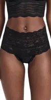 Cosabella High Rise Bikini Briefs Black In Black