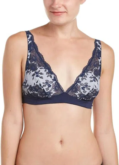 Cosabella Italia Soft Bra In Navy Blue/white In Multi