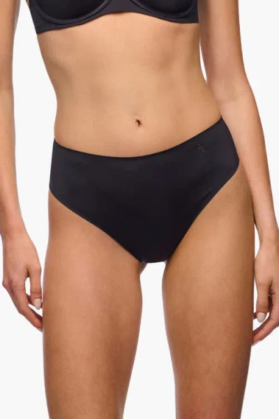 Cosabella Lisciante High Waist Thong In Black