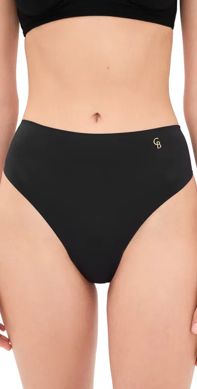 Cosabella Lisciante High Waisted Thong Black