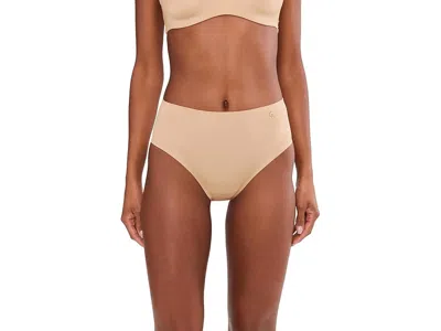 Cosabella Lisciante High-waist Bikini In Brown