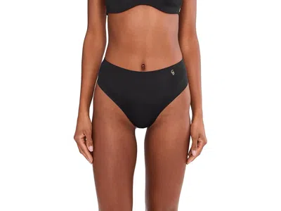 Cosabella Lisciante High-waist Thong In Black