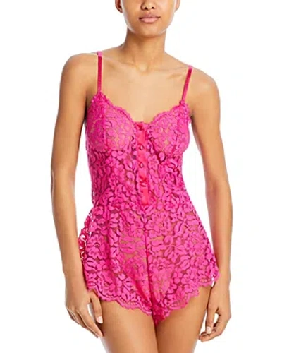 Cosabella Magnolia Lace Teddy In Flori Pink