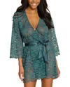 Cosabella Magnolia Robe In Green