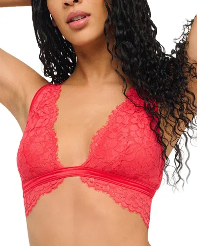 Cosabella Magnolia Tall Triangle Bralette In Red