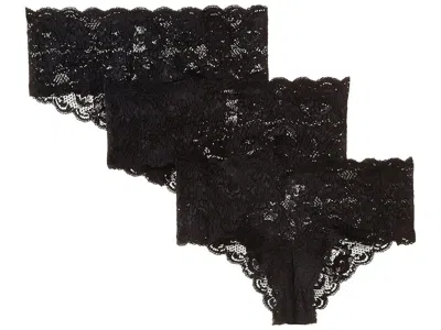 Cosabella Never Say Never 3 Pack Hottie Hotpant In Black