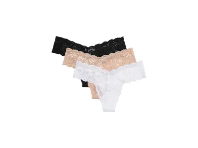Cosabella Never Say Never 3 Pack Lowrider Thong In Multi