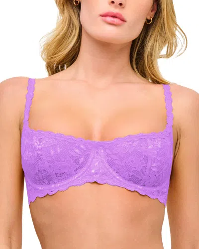 Cosabella Never Say Never Balconette Bra In Purple