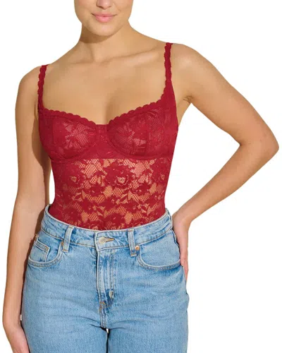 Cosabella Never Say Never Balconette Teddy In Red
