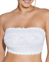 Cosabella Never Say Never Curvy Bandeau Bra In White