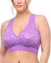 Cosabella Never Say Never Curvy Racerback Bralette In Pink