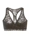 Cosabella Never Say Never Curvy Racerback Bralette In Gray