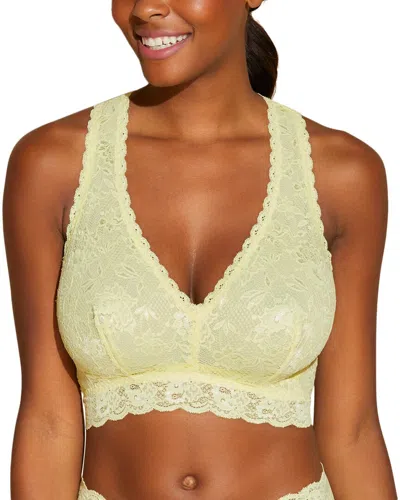 Cosabella Never Say Never Curvy Racie Racerback Bralette In Yellow