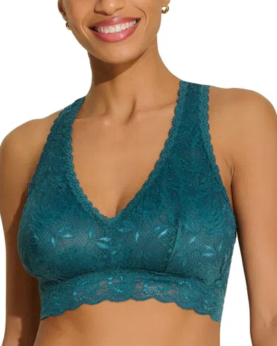 Cosabella Never Say Never Curvy Racie Racerback Bralette In Green