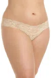 Cosabella Never Say Never Cutie Thong Panty In Blush In Beige