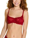 Cosabella Never Say Never Lace Balconette Bra In Sindoor Red