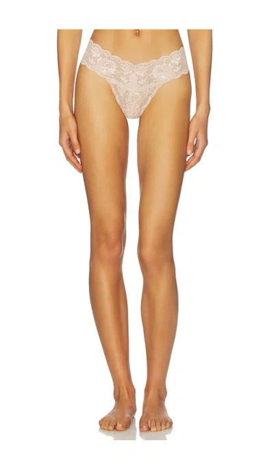 Cosabella Never Say Never Low Rise Thong In Neutral