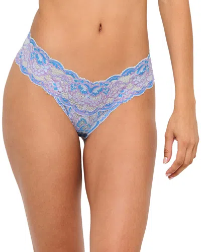 Cosabella Never Say Never Ombre Cutie Lowrider Thong In Blue
