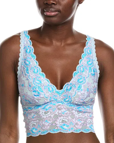 Cosabella Never Say Never Ombre Plungie Longline Bra In Li/fo-linaria/fontana