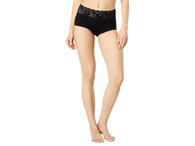 Cosabella Never Say Never Peachie Hotpants In Black