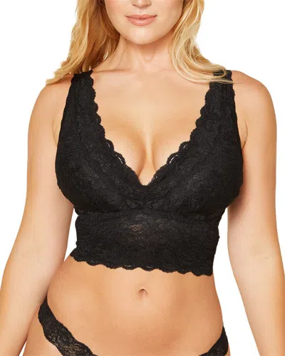 Cosabella Never Say Never Plungie Longline Bralette In Black