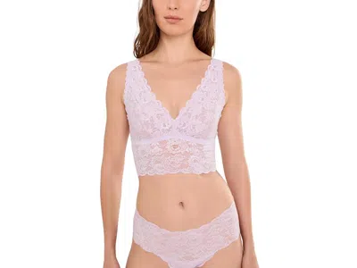 Cosabella Never Say Never Plungie Bralette Women's Lingerie Neve Fresca: Sm, Polyamide/mesh/lace In Neutral