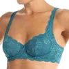 Cosabella Never Say Never Prettie Underwire Bra In Blue Curacao In Multi