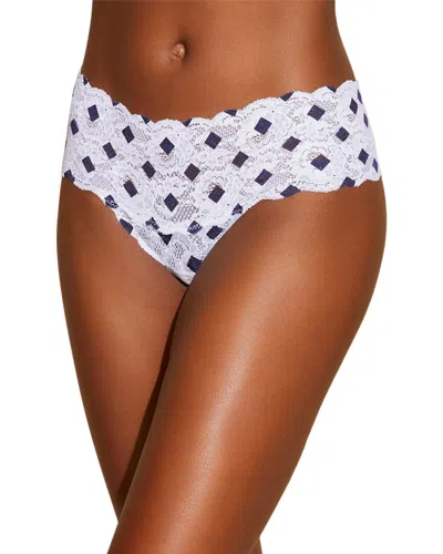 Cosabella Never Say Never Printed Comfie Cutie Thong In White