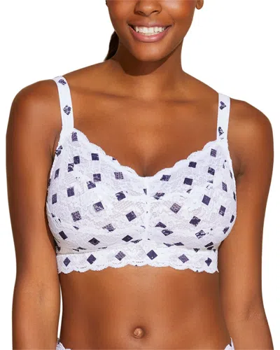Cosabella Never Say Never Printed Curvy Sweetie Bralette In White