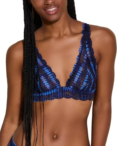 Cosabella Never Say Never Printed Tall Triangle Bralette In Multi
