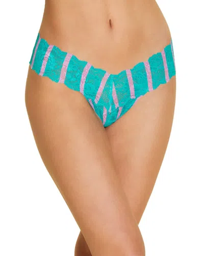 Cosabella Never Say Never Printed Thong In Blue