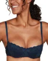 Cosabella Never Say Never Pushie Push-up Bra In Blue