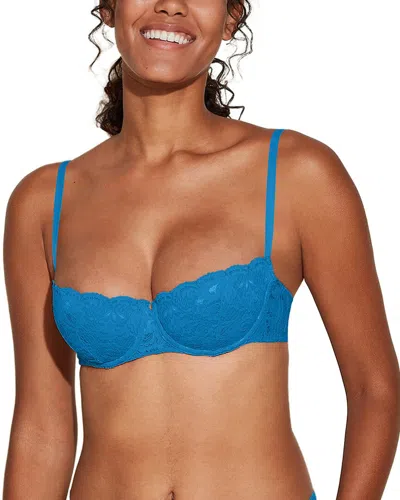 Cosabella Never Say Never Pushie Push-up Bra In Blue