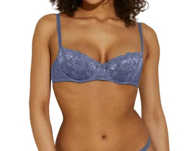 Cosabella Never Say Never Pushie Push-up Bra In Luzerne Blue In Multi