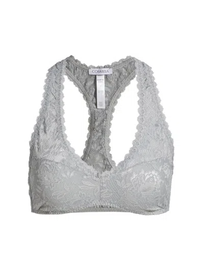 Cosabella Never Say Never Racie Racerback Bra In Gray
