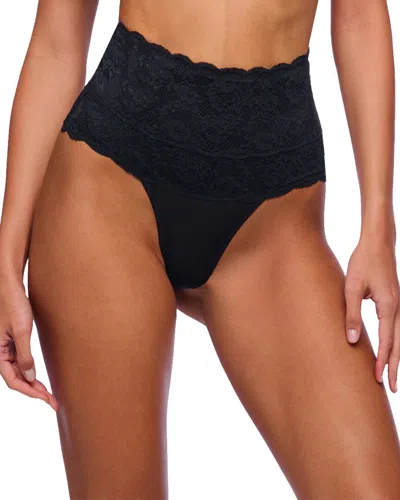 Cosabella Never Say Never Sexy Shaper Thong In Black