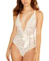 Cosabella Never Say Never Silk-trim Teddy In White