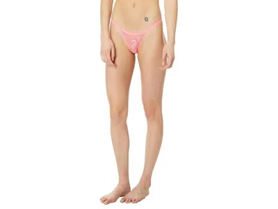 Cosabella Never Say Never Skimpie G-string Underwear Womens Lace Buu811 In Pink