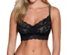 Cosabella Never Say Never Spaghetti Strap Sweetie Bralette In Black In Black