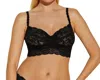 Cosabella Never Say Never Spaghetti Strap Sweetie Bralette In Black In Black