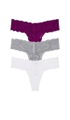 Cosabella Never Say Never Thong 3 Pack In Multi