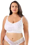 Cosabella Never Say Never Ultra Curvy Sweetie Bralette In White In White