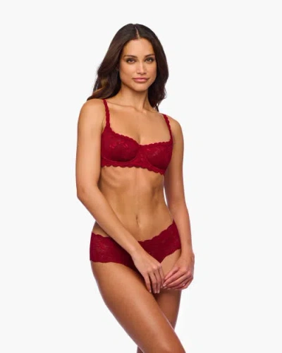 Cosabella Nsn Balconette Bra In Burgundy